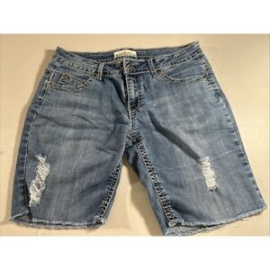 MISS CHIC USA WOMENS DISTRESSED CUTOFF DENIM‎ FASHION SHORTS Size 13